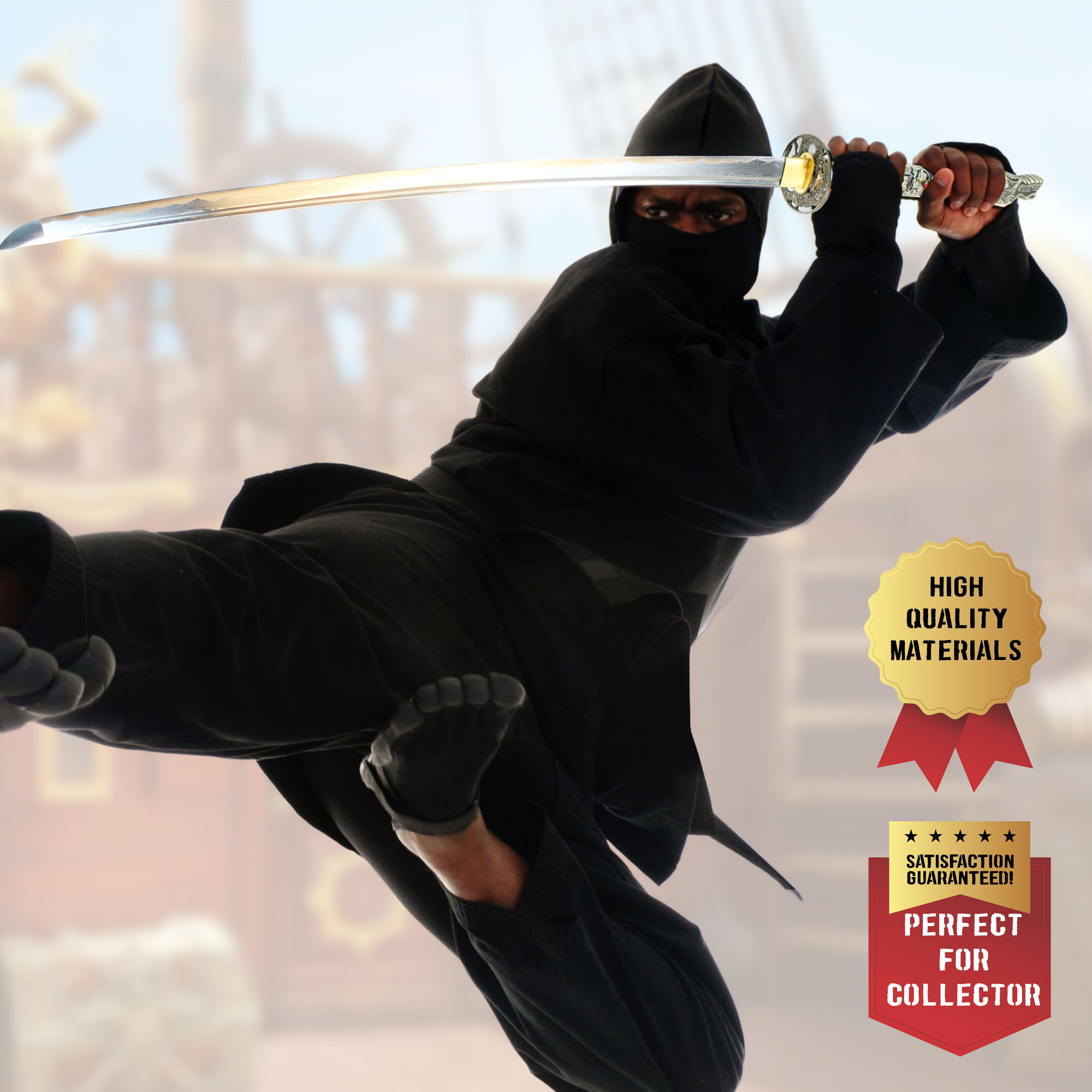 Highlander - Duncan MacLeod Katana - handgeschmiedet & gefaltet, Set