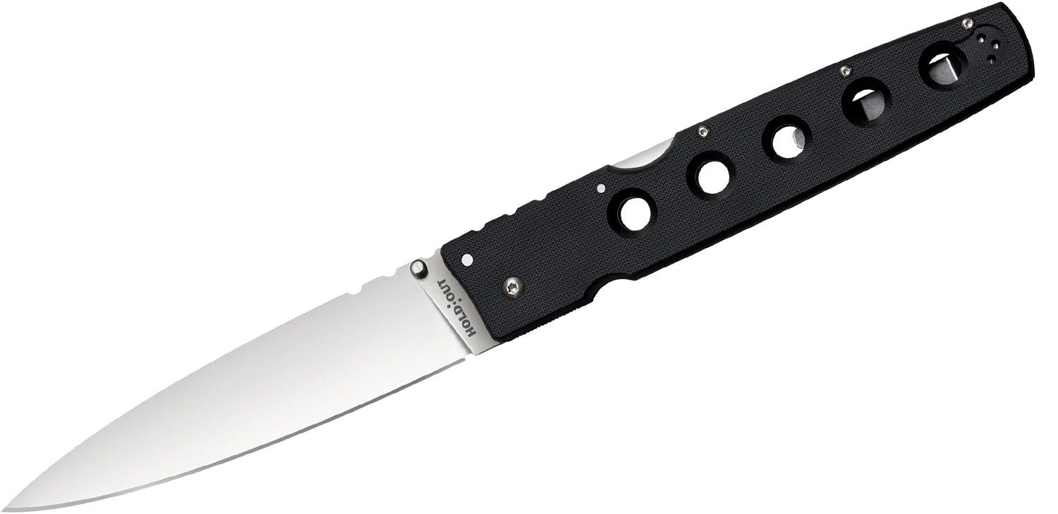 Hold Out Folding Knife 6" CPM-S35VN Satin Plain Blade 