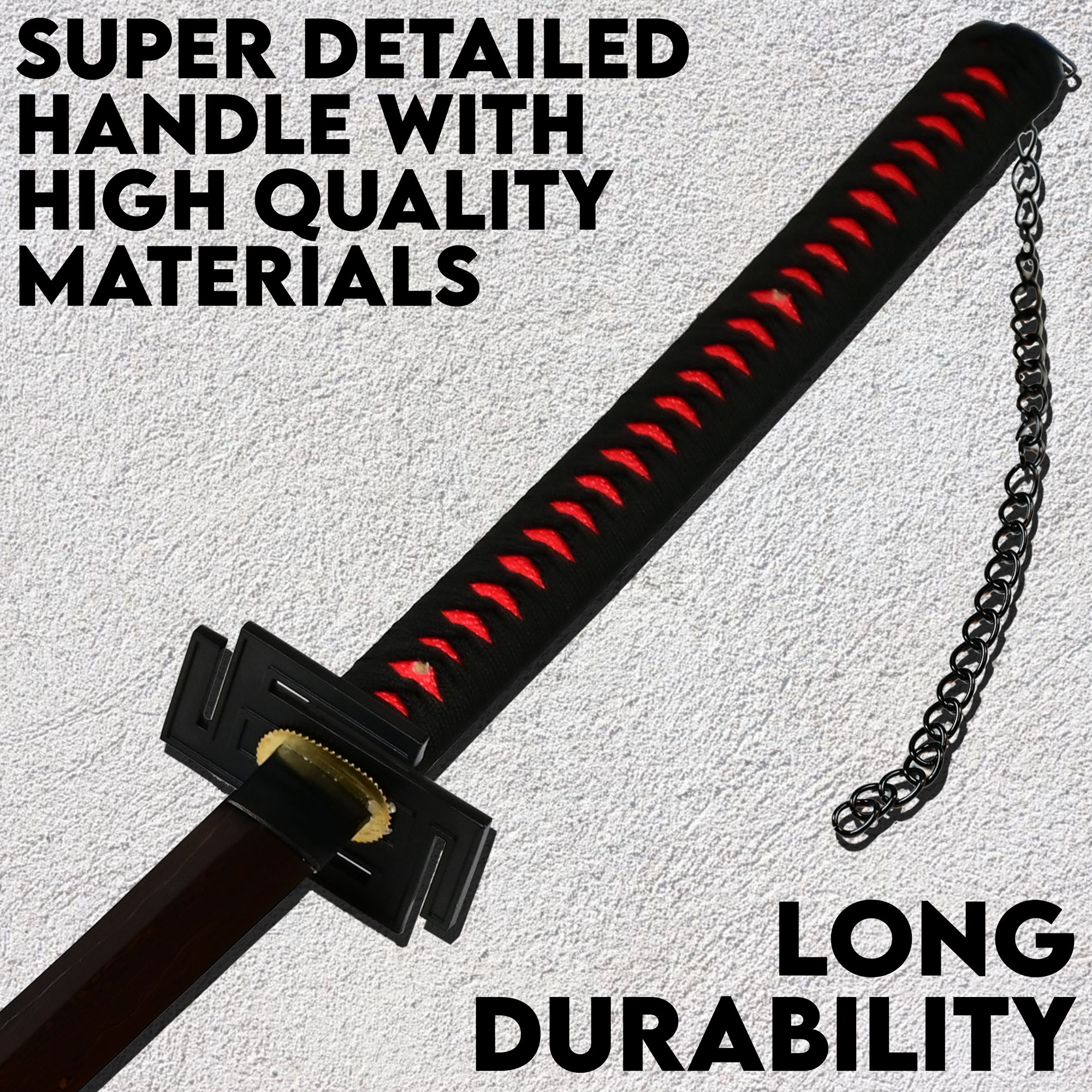 Bleach - Ichigo Kurosaki Schwert - handgeschmiedet&gefaltet, Set