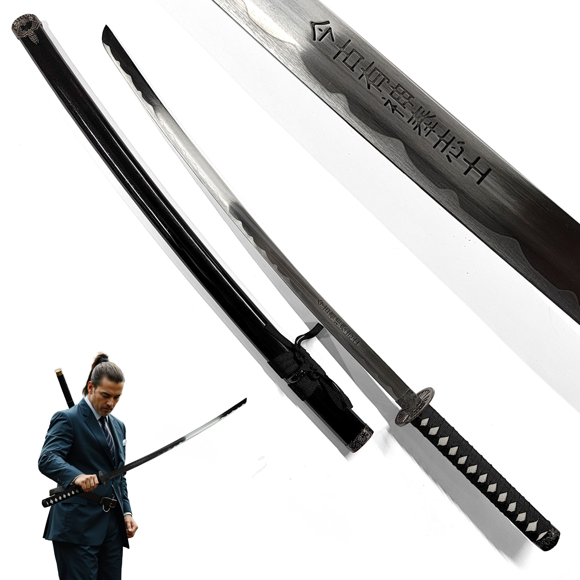 Katana of the Sacred Sakura – Masterfully Crafted Samurai Sword with Sheath