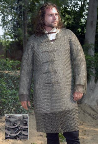 Hauberk- Full Sleeves Chainmail Shirt