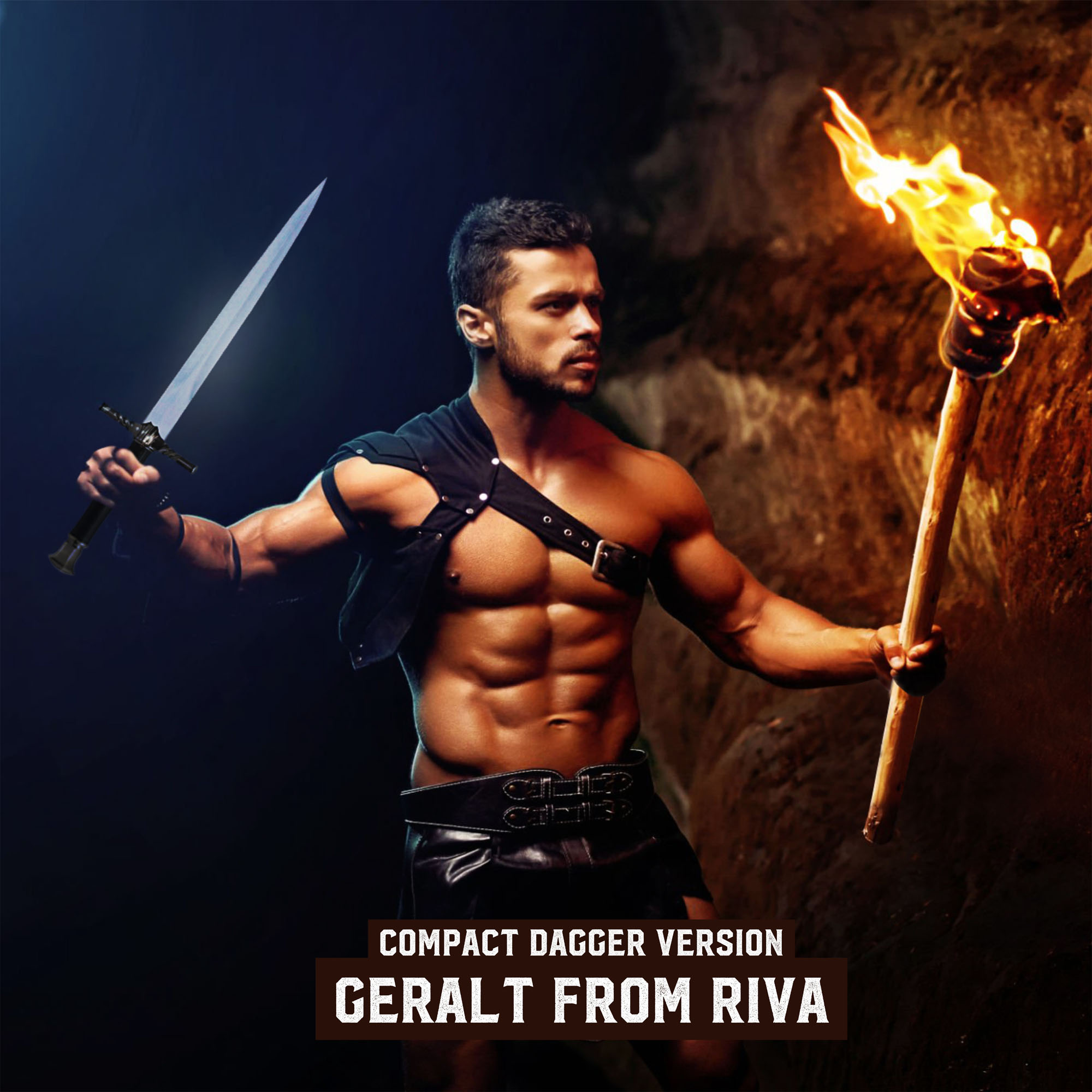 Witcher - steel dagger with sheath