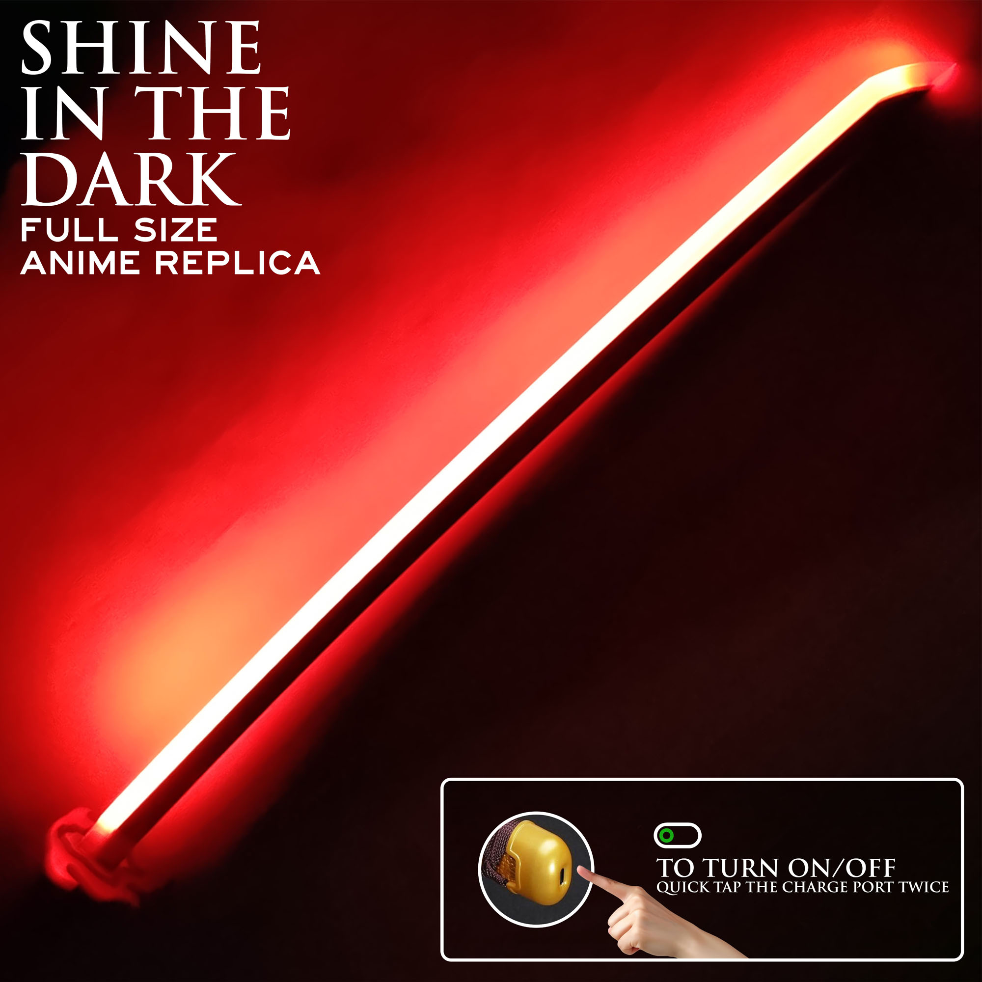 Demon Slayer: Kimetsu no Yaiba - Tanjiro Kamado Sword v2 - Fire Breath - LED Version