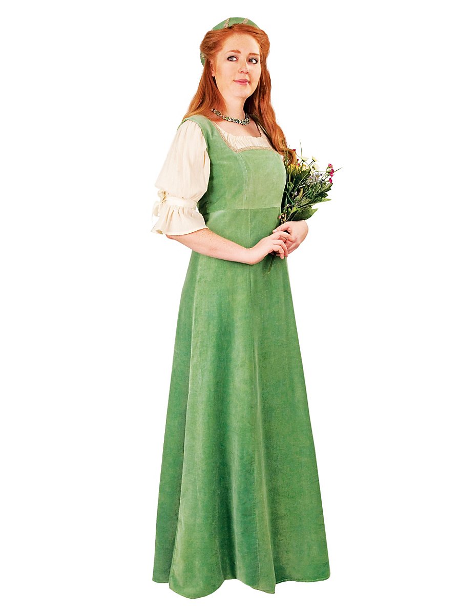 Burgherrin grün Kostüm, Größe M