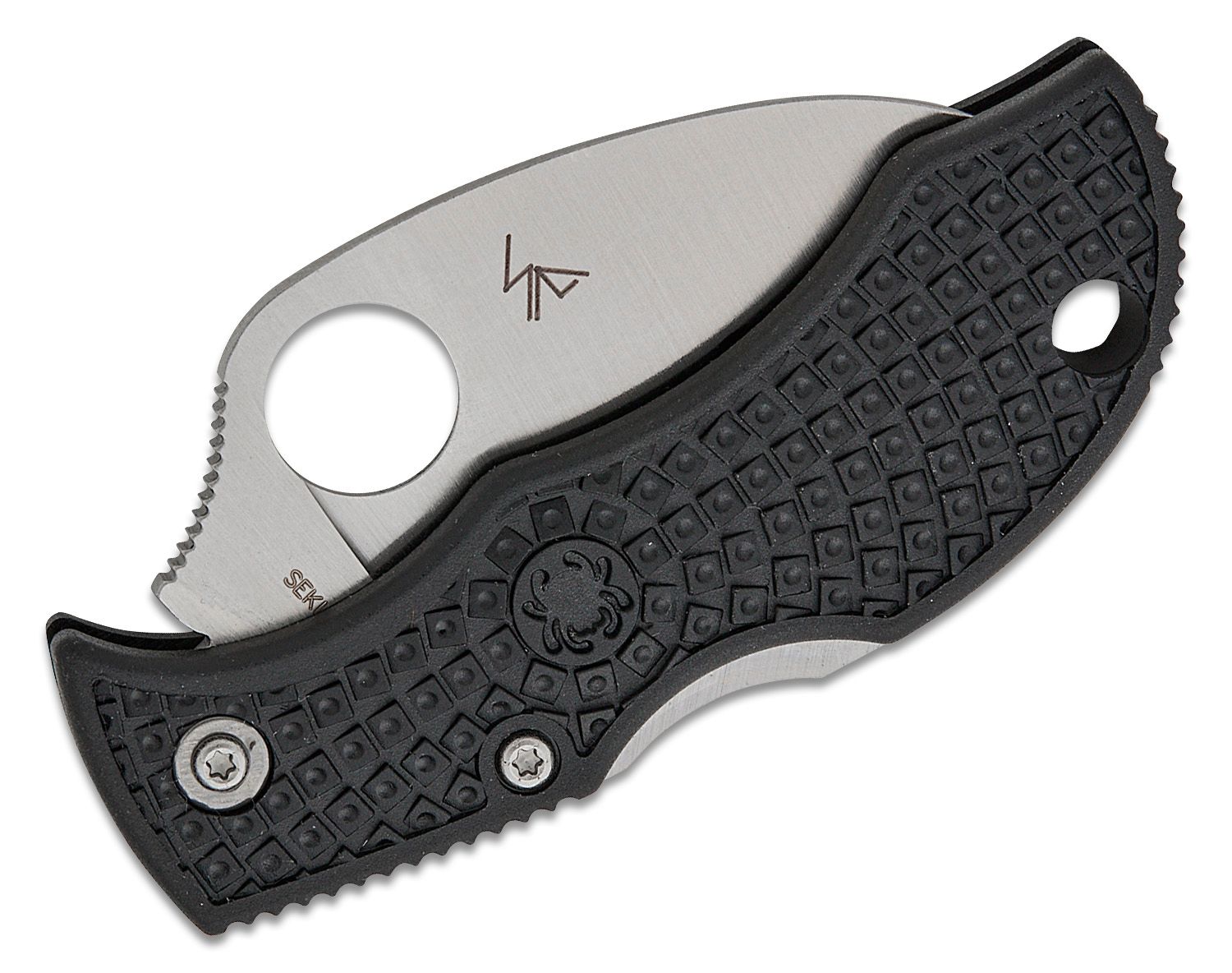 Manbug, VG10 Satin Hawkbill Wellenschliffklinge, schwarzer FRN-Griff