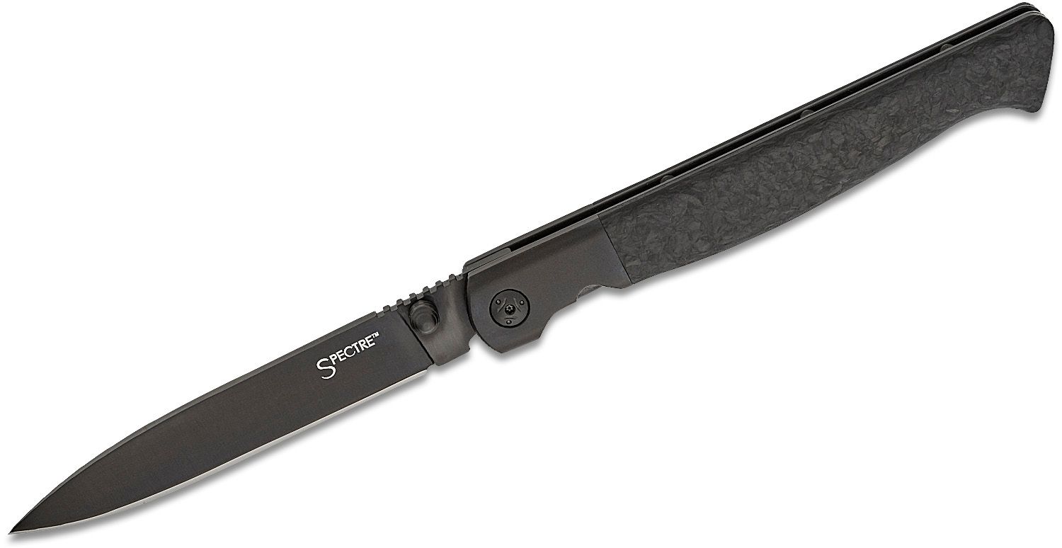 Drop Point Spectre, Geschmiedeter Griff aus Kohlefaser