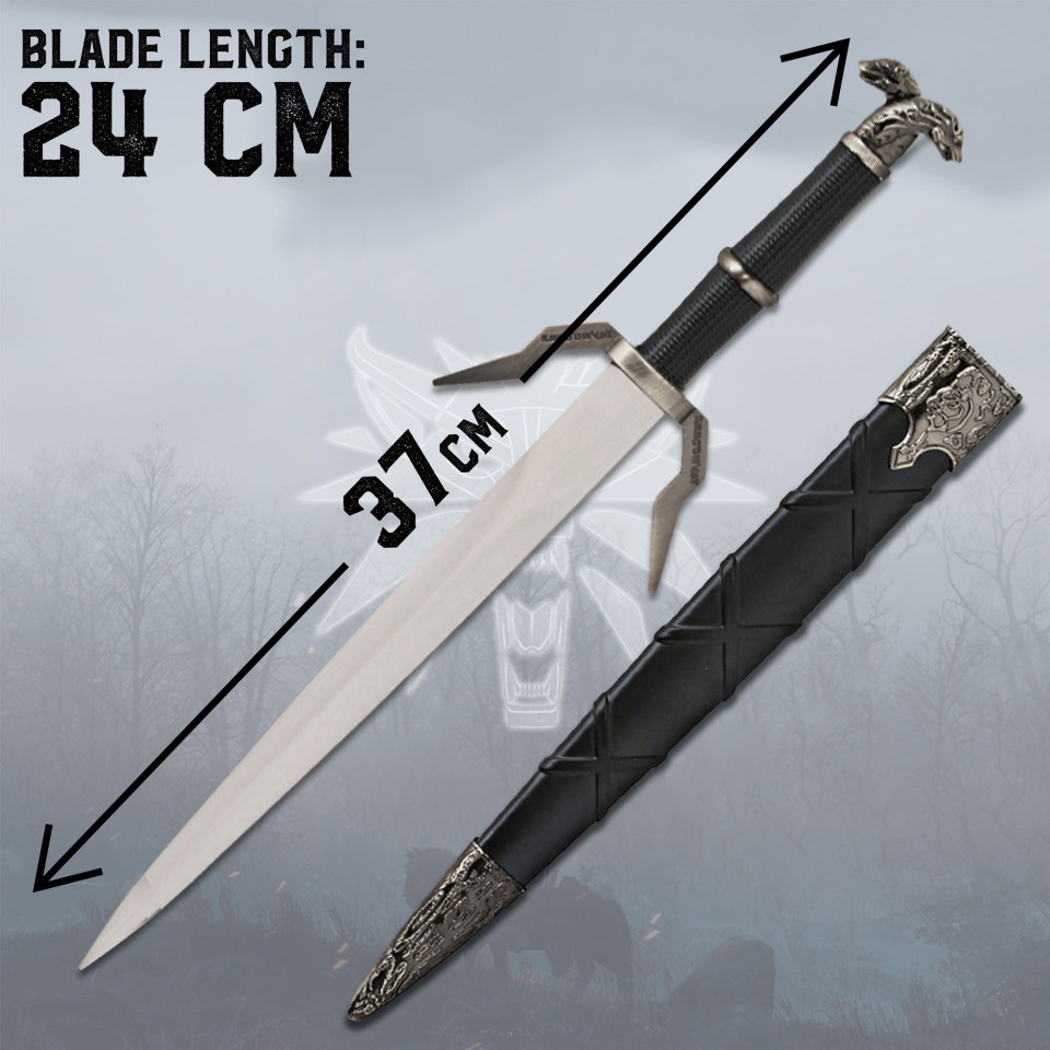 Witcher - Steel + Silver Dagger with Sheath (Bundle of 41612 and 41613)