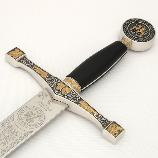 Excalibur Schwert, Gold / Silber 