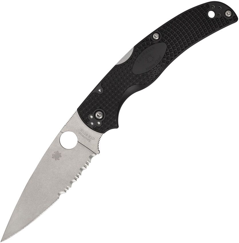 Native Chief, partially serrated edge