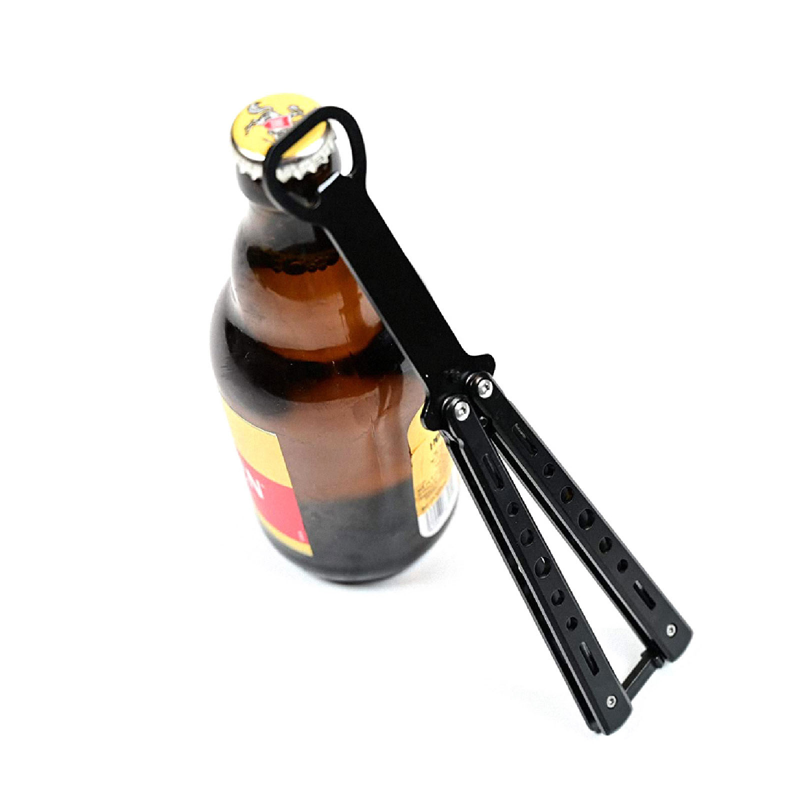 Black Balisong Bottle Opener