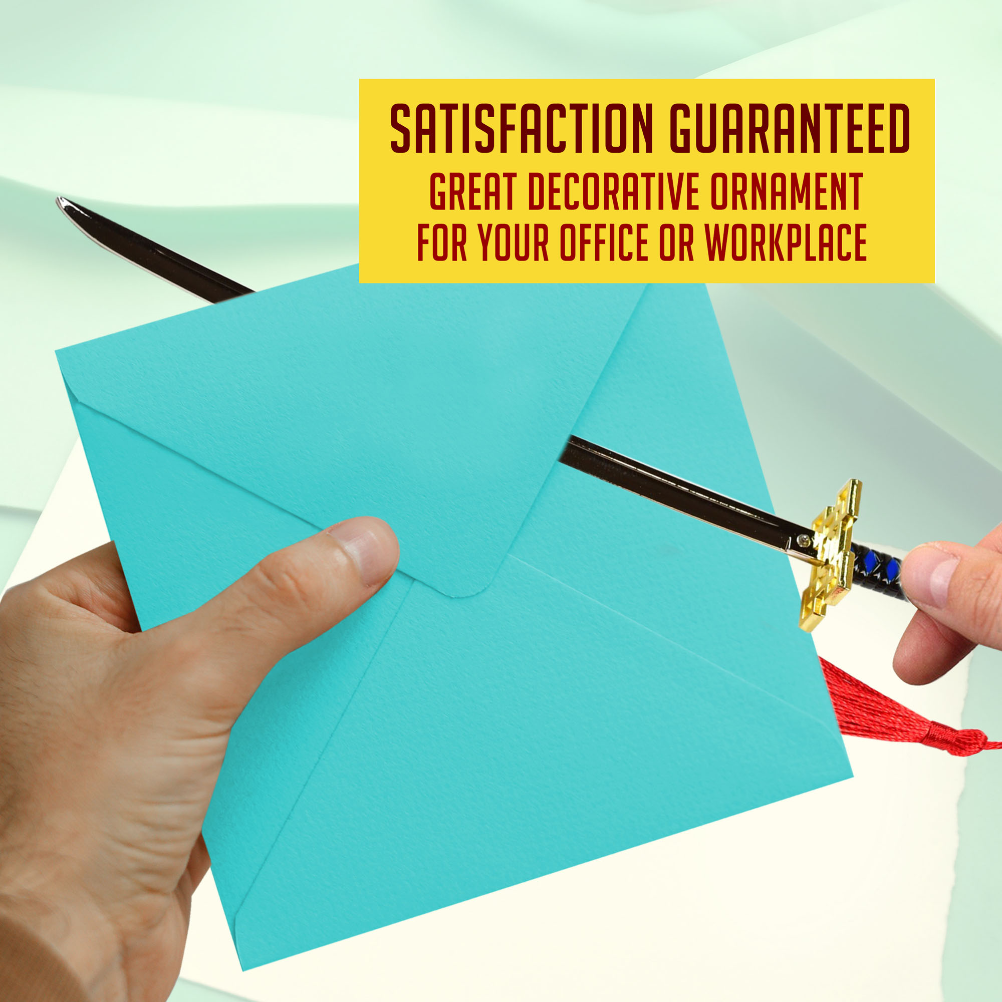 Demon Slayer – Muichiro Tokito Katana Brieföffner Schwert mit Scheide und Ständer