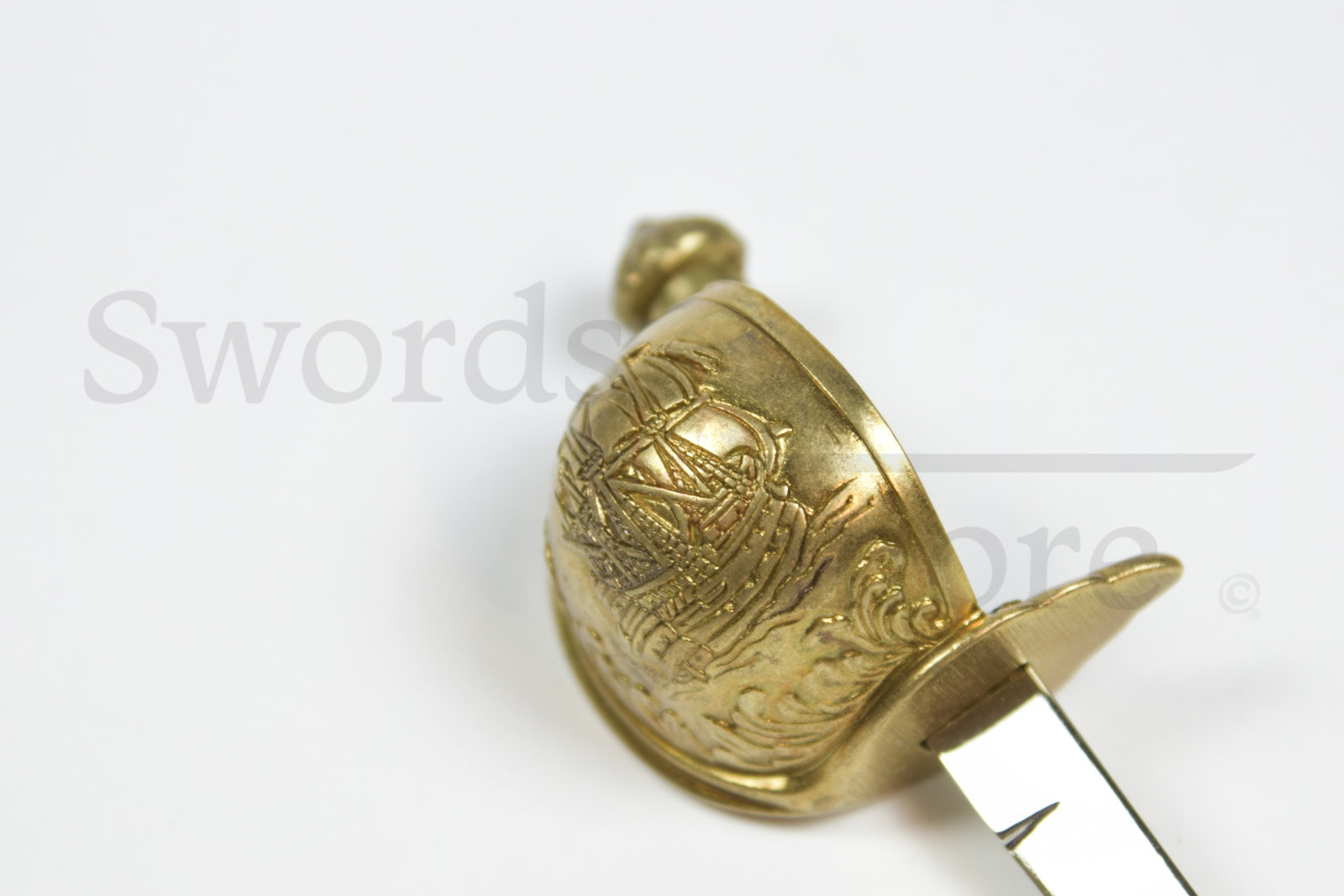 Letter opener "Pirate saber" brass handle