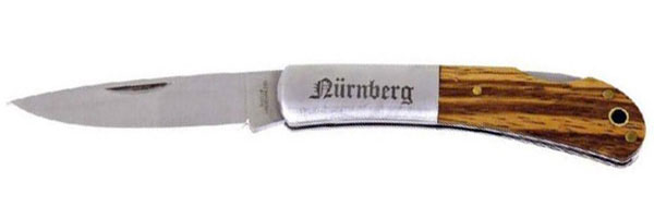 Tame Taschenmesser Stahlbacken und Zebraholzgriff, 6 cm