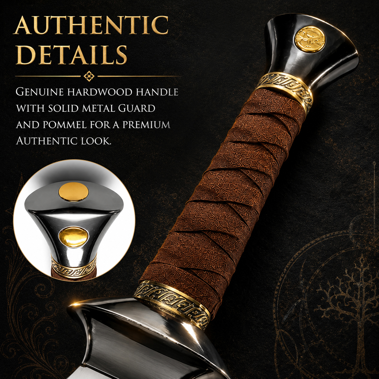 The Lord of the Rings: Samwise Gamgee's Dagger – 23.4" Steel Replica with Scabbard & Stand