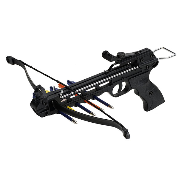Crossbow Pistol, 50 lbs traction, light metal frame