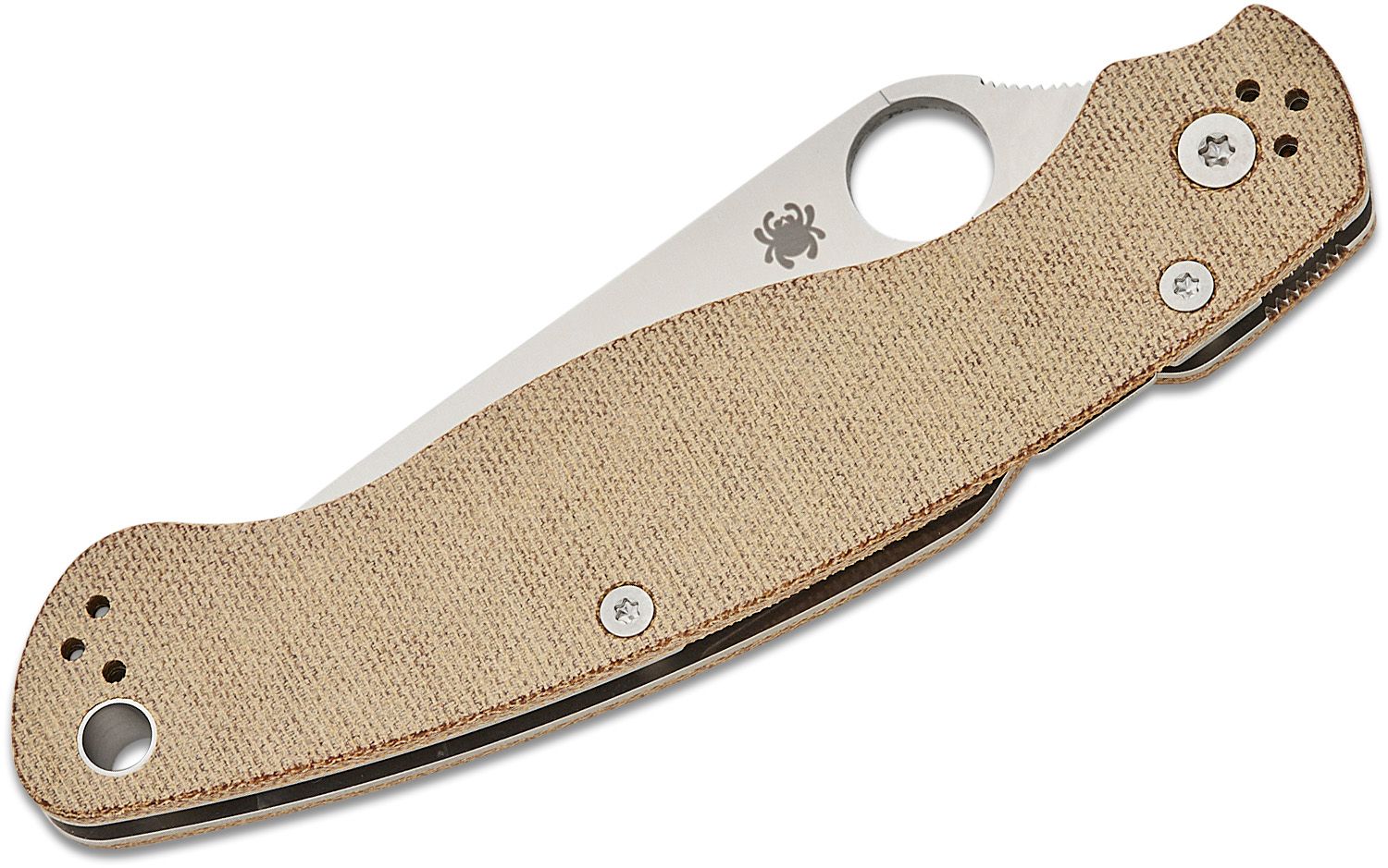 Military 2, Brown Canvas Micarta Handle