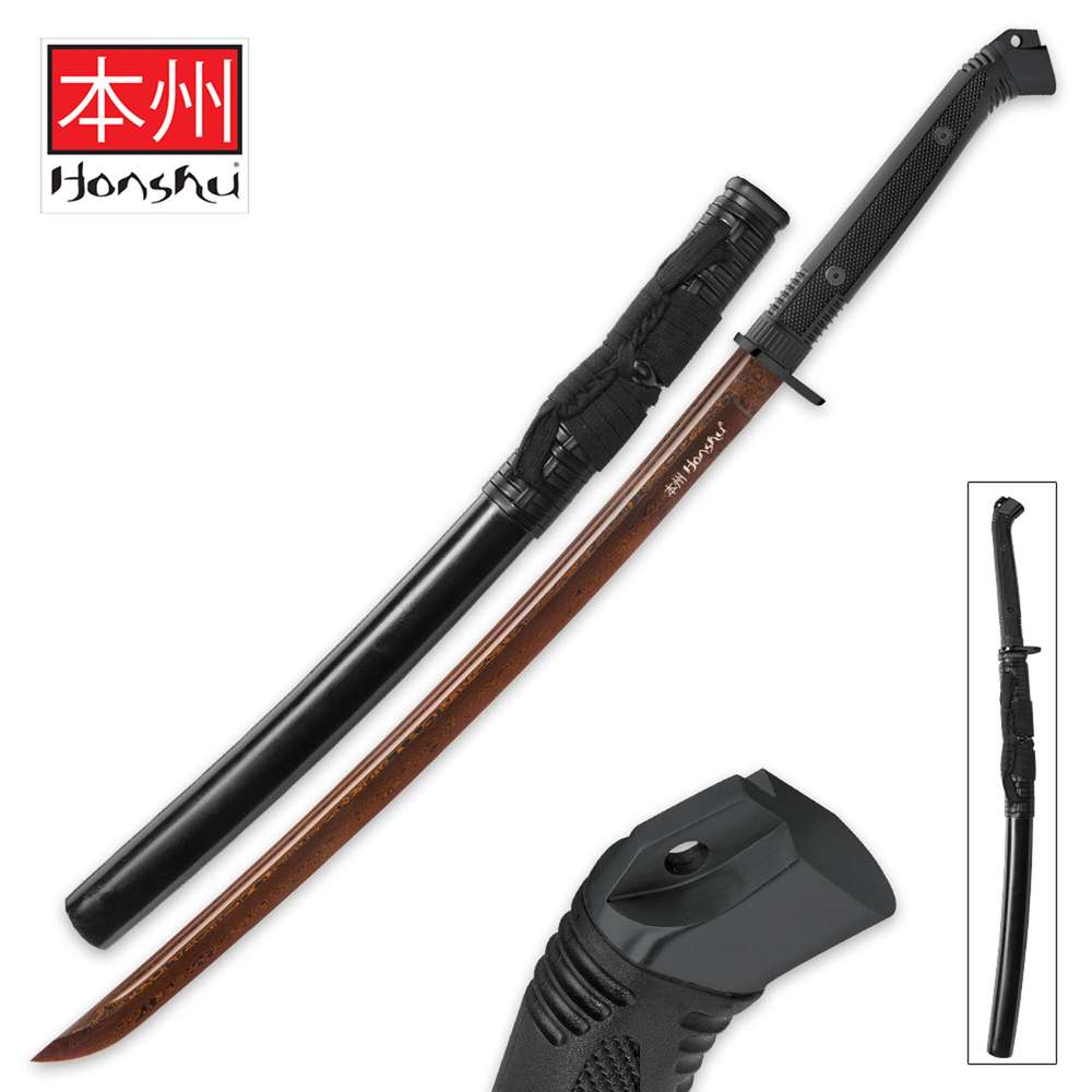 Honshu Boshin Hellfire Damaszenerstahl Wakizashi