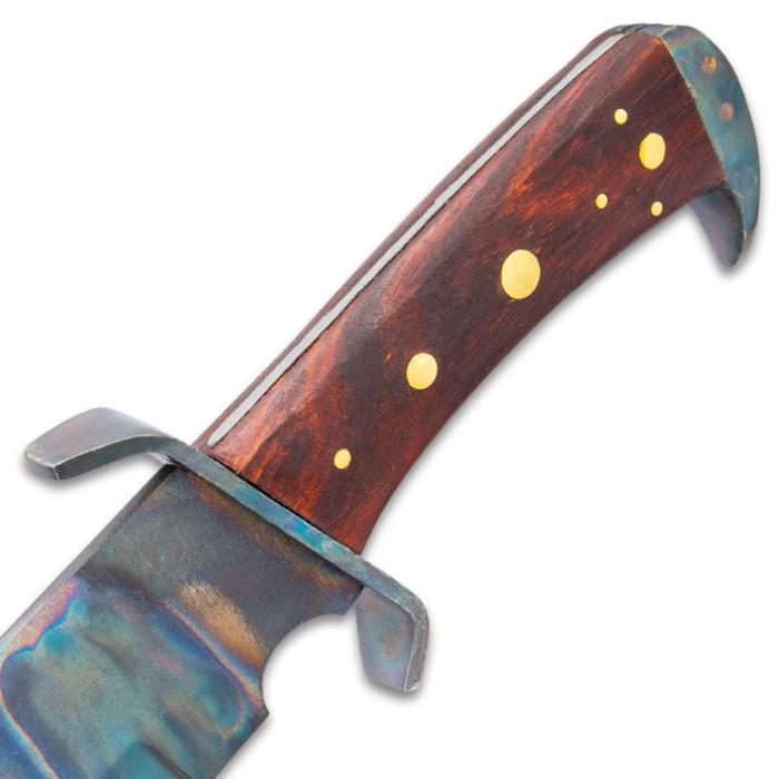 Timber Rattler Gunslinger Bowie Knife With Sheath 