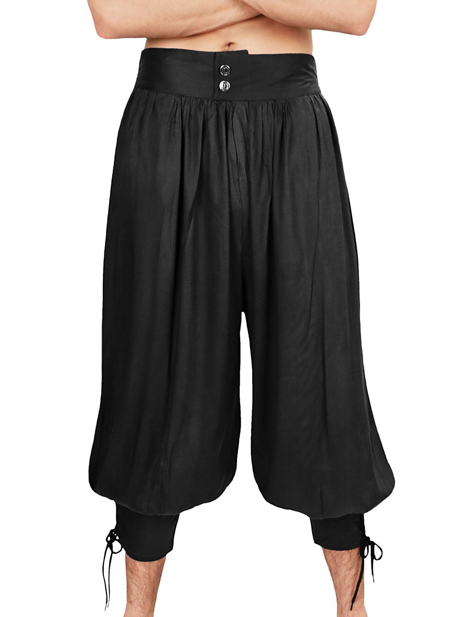 3/4 Harem Pants black, Size L/XL