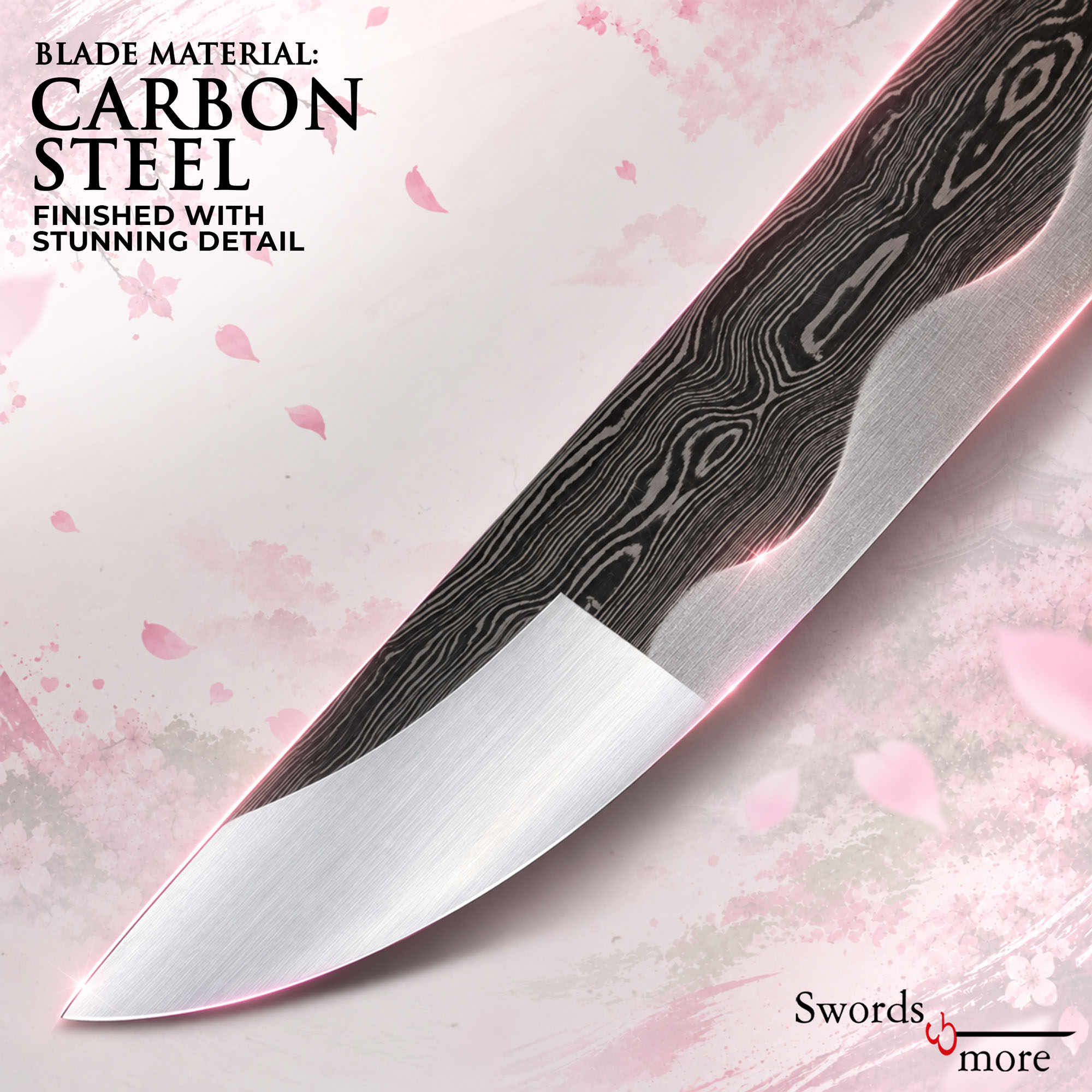 Demon Slayer: Kimetsu no Yaiba - Kanroji Mitsuri's Sword - handforged and folded, Set