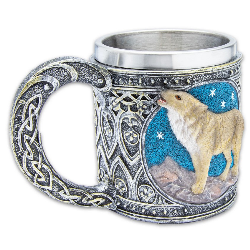 The Witcher - Geralt's Lone Wolf Fantasy Becher