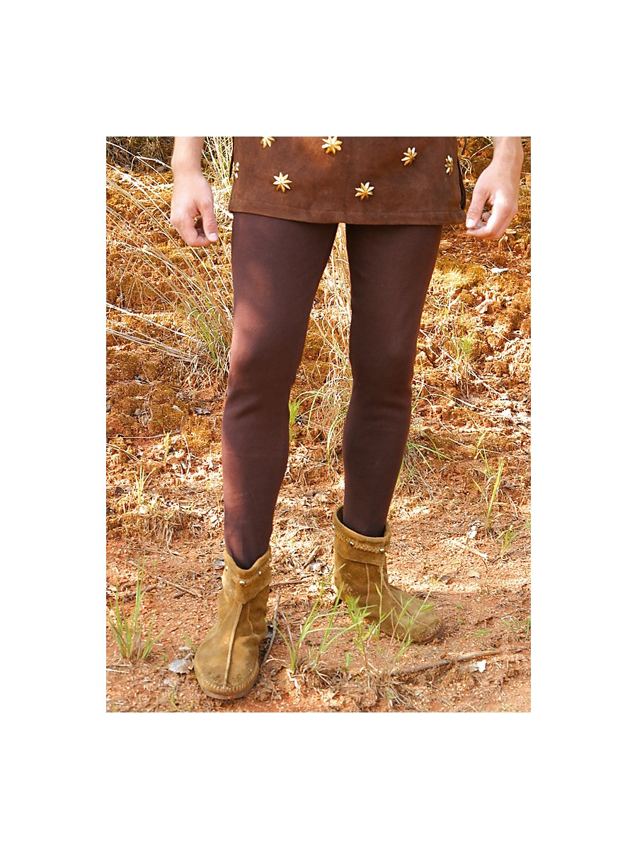 Medieval Tights man brown, Size L