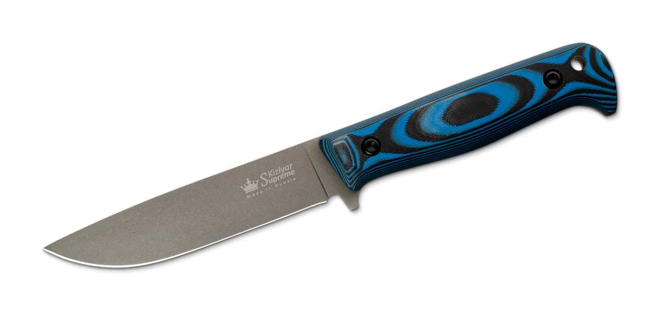 Yeti - PGK Stahl Blau-schwarzes Micarta