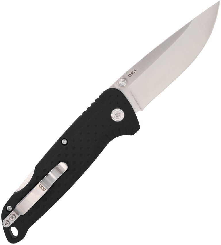 Adventurer Black Handle, Satin Blade