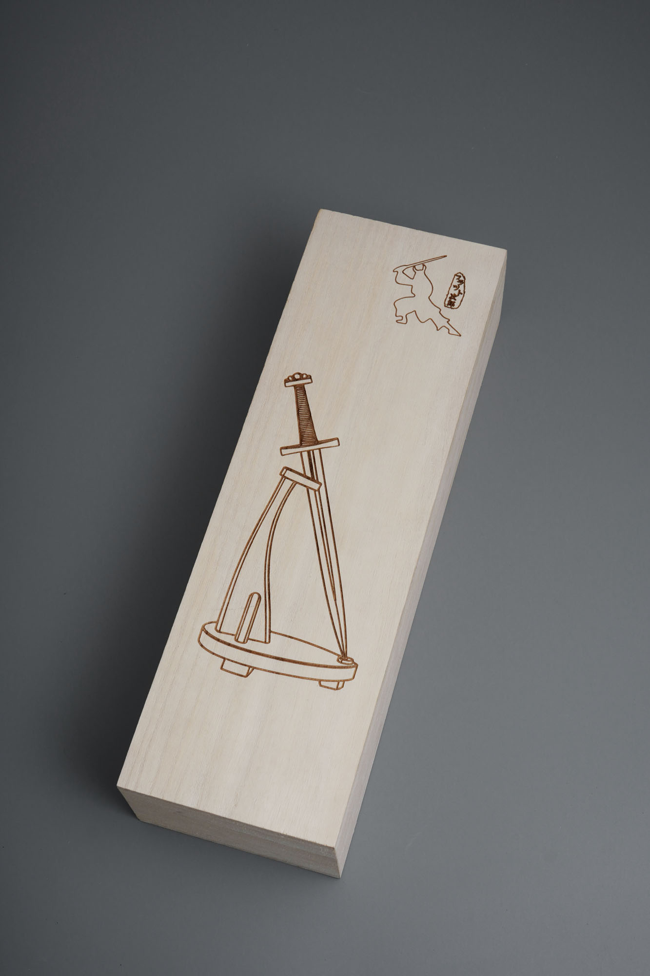 Wikinger Dolch / Brieföffner mit Scheide und Ständer