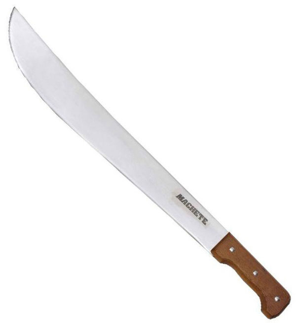 Machete with black sheath