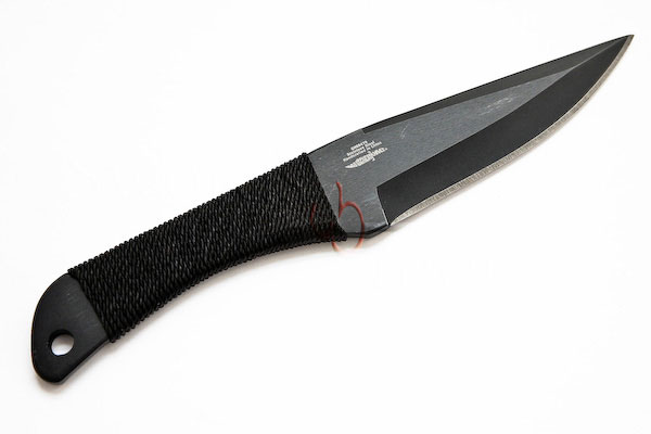 Hibben Wurfmesser Set schwarz mit Nylon Scheide