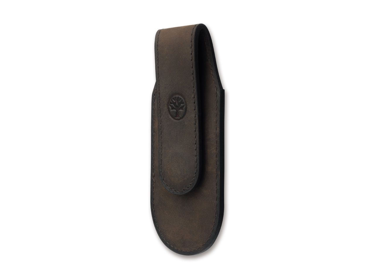 Magnetic Leather Pouch Brown Large