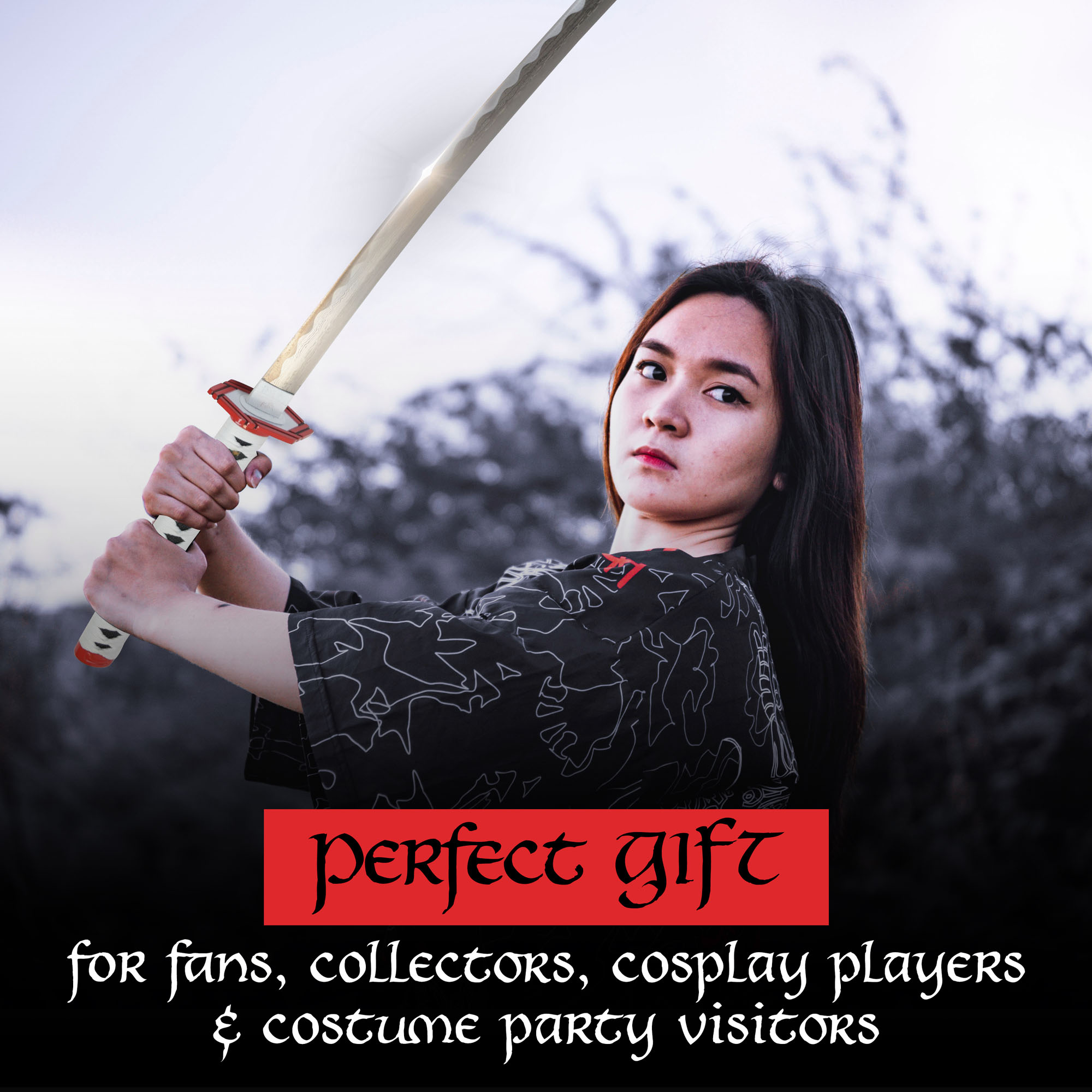 Demon Slayer: Kimetsu no Yaiba Tomioka Giyuu's Sword - handforged and folded, Set