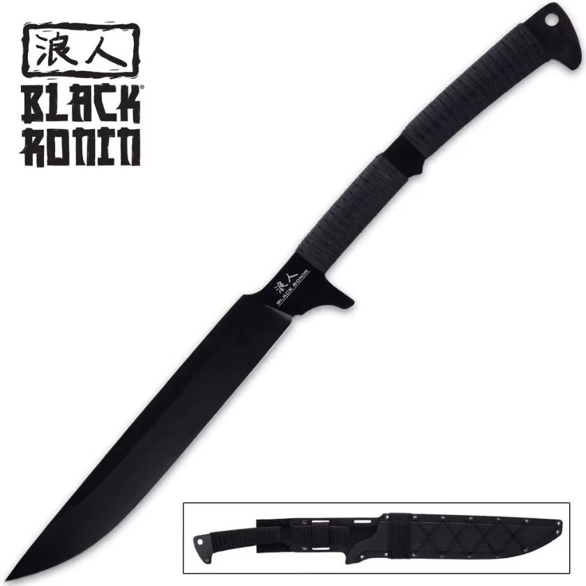 Black Ronin Black Tak-Kana Sword With Scabbard