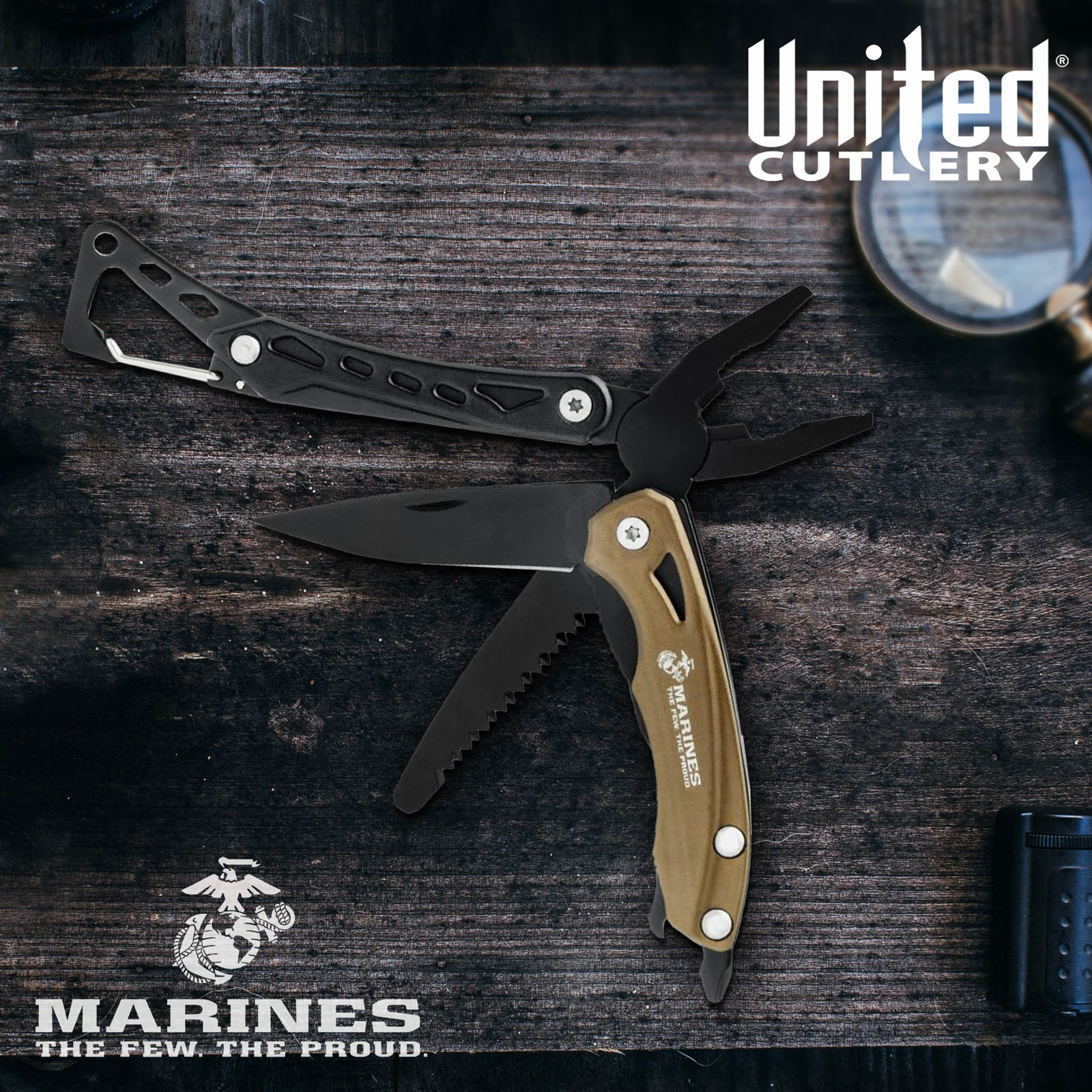 USMC Multi-Tool und Karabinerhaken