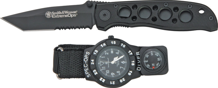S&W Special Ops Clock/Knife Set
