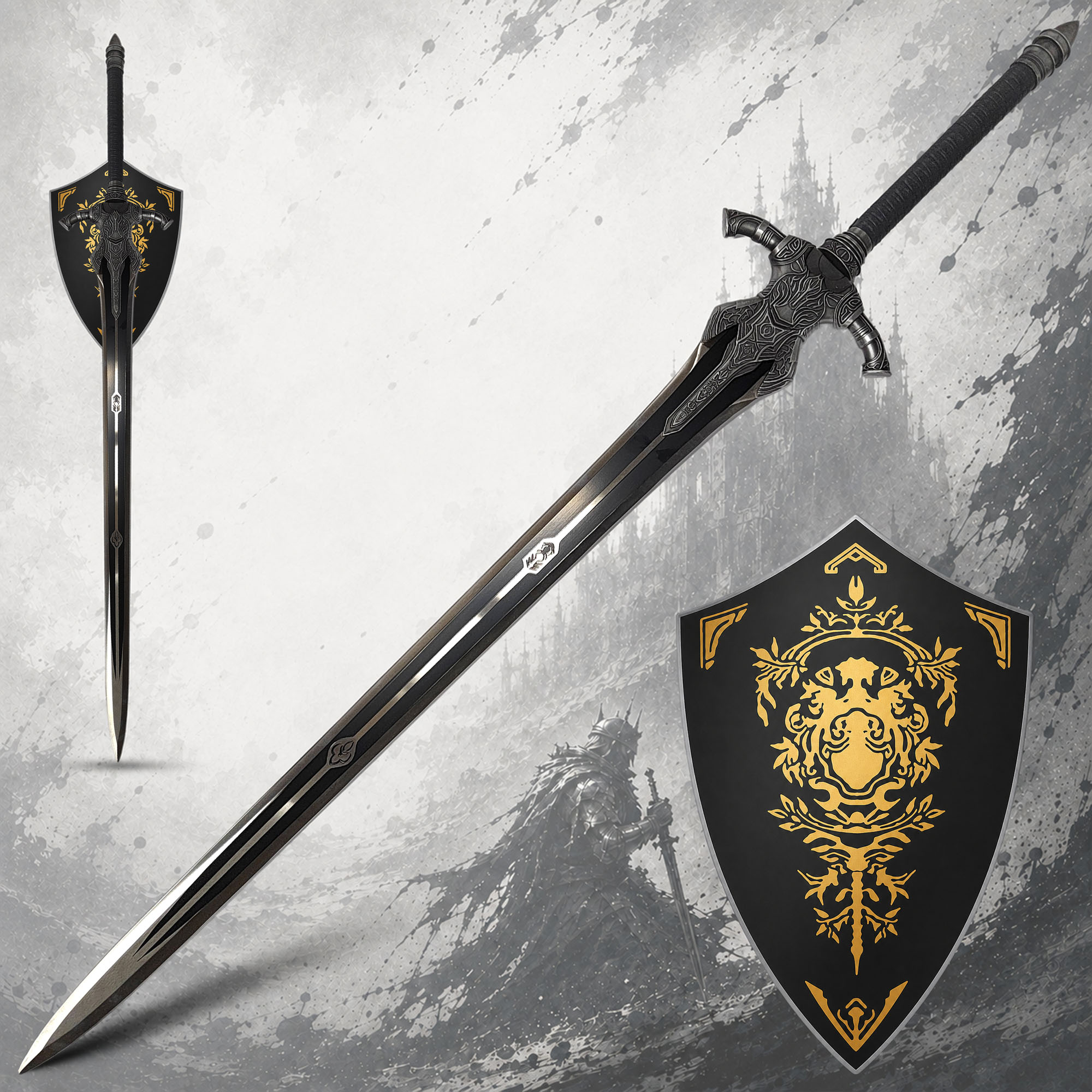 Dark Souls - Großschwert von Artorias 140cm mit Wandtafel