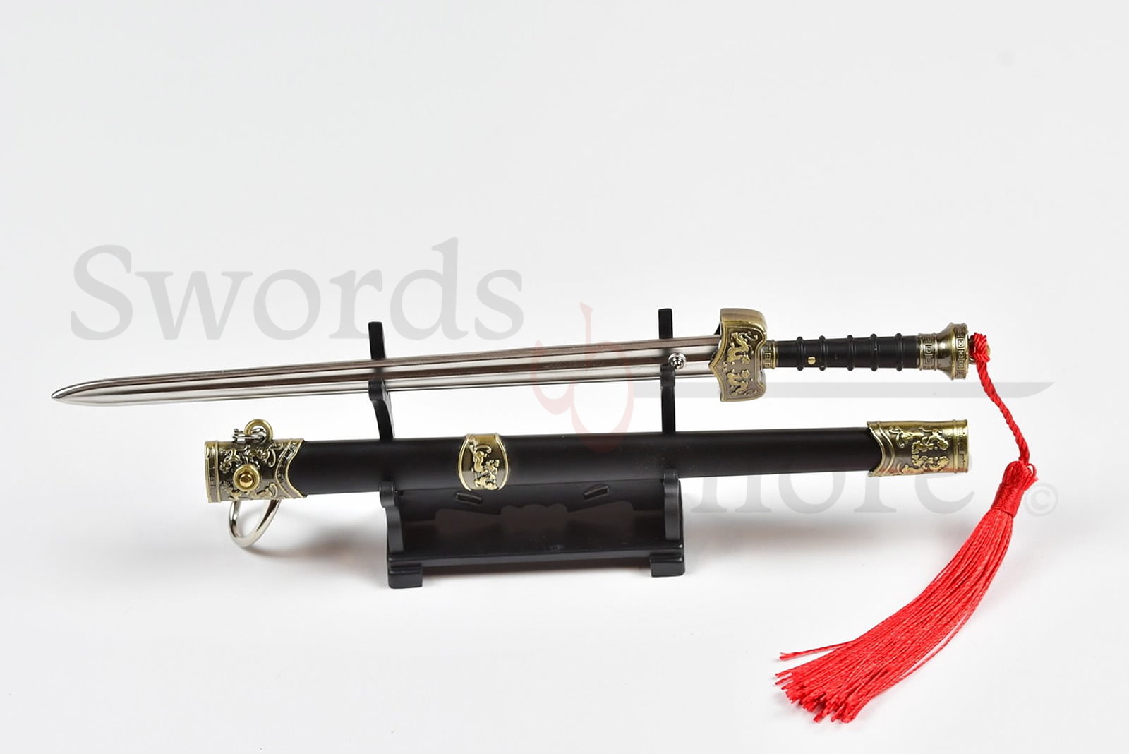 Tai Chi Schwert – Kung Fu Jian Schwert Brieföffner mit Scheide und Ständer 