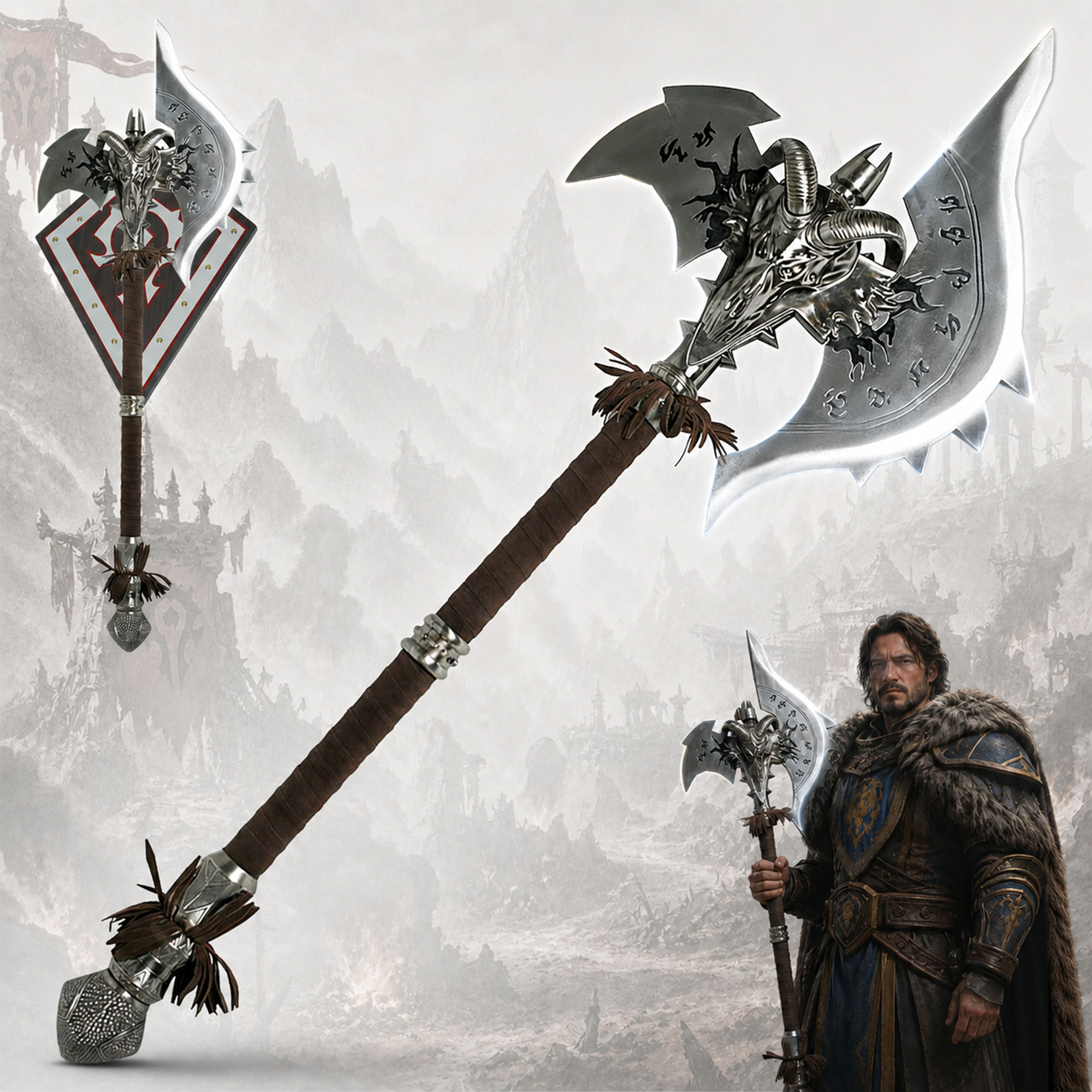 Warcraft - Shadowmourne axe - decorative version