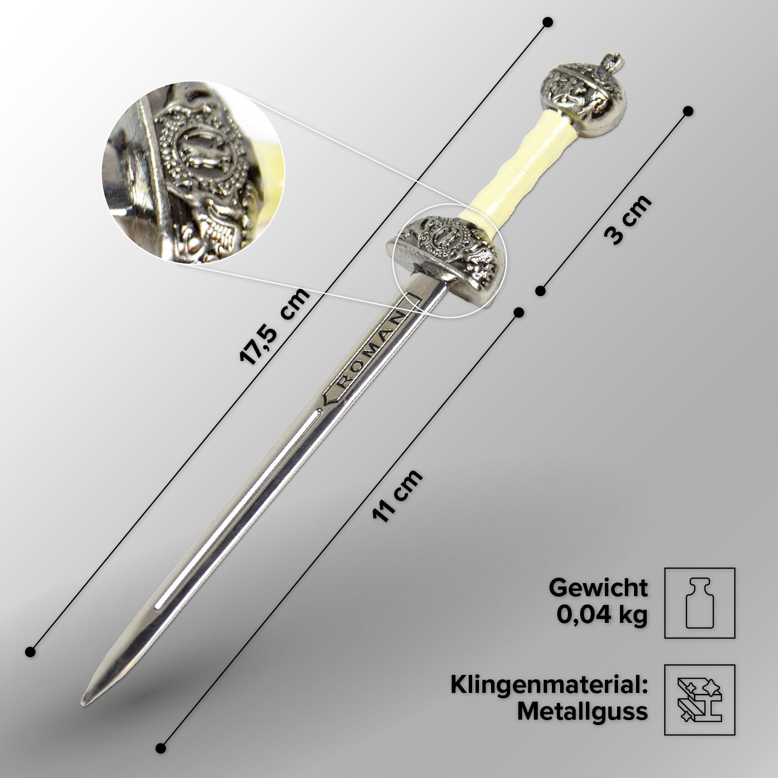 Miniatur Schwert Römer