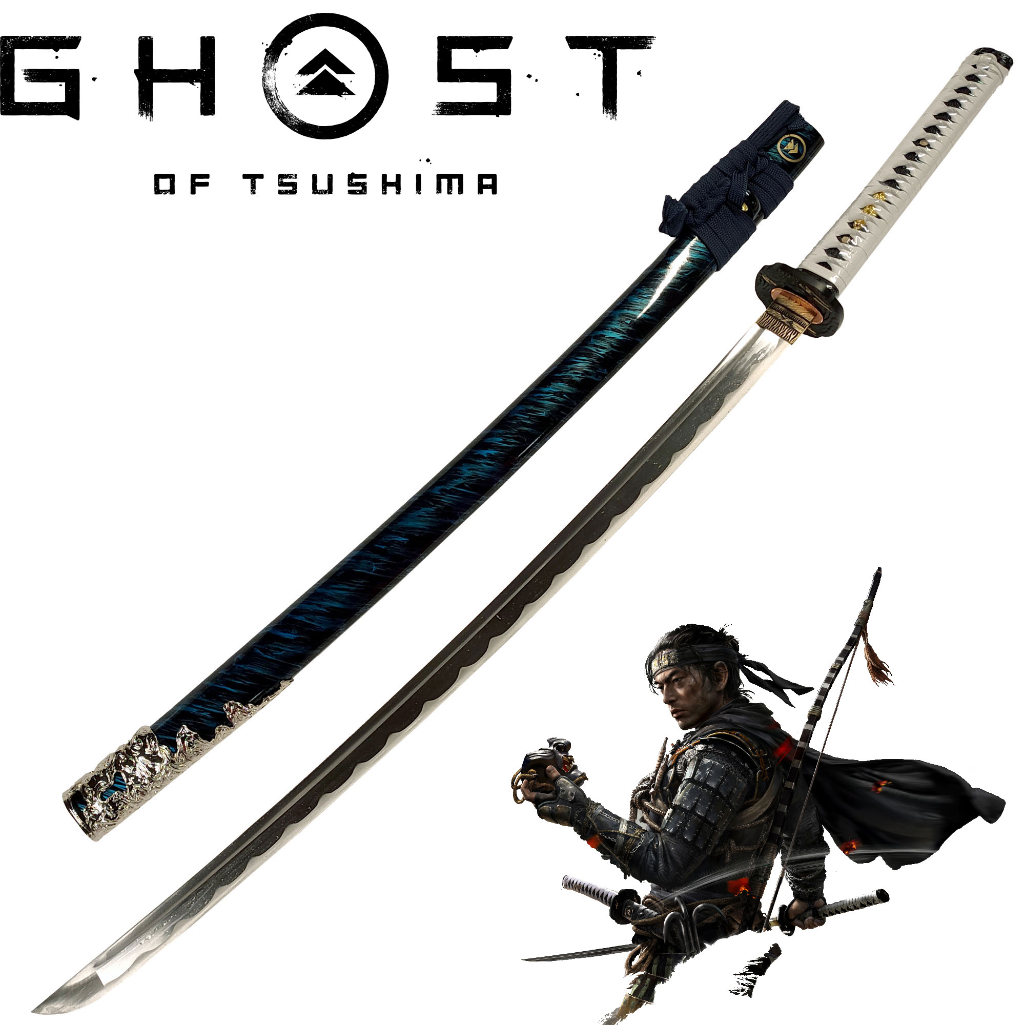 Ghost of Tsushima -  Jin Sakai Katana, Handgeschmiedete und scharfe Klinge