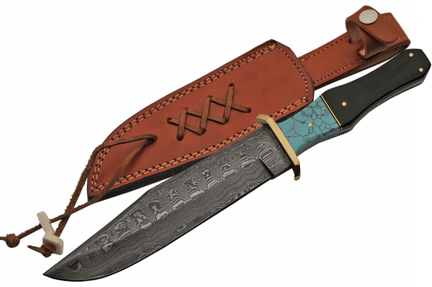 Damascus Bowie Knife