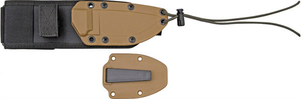 Esee Modell 3 Standardklinge mit Molle Back Version, schwarz