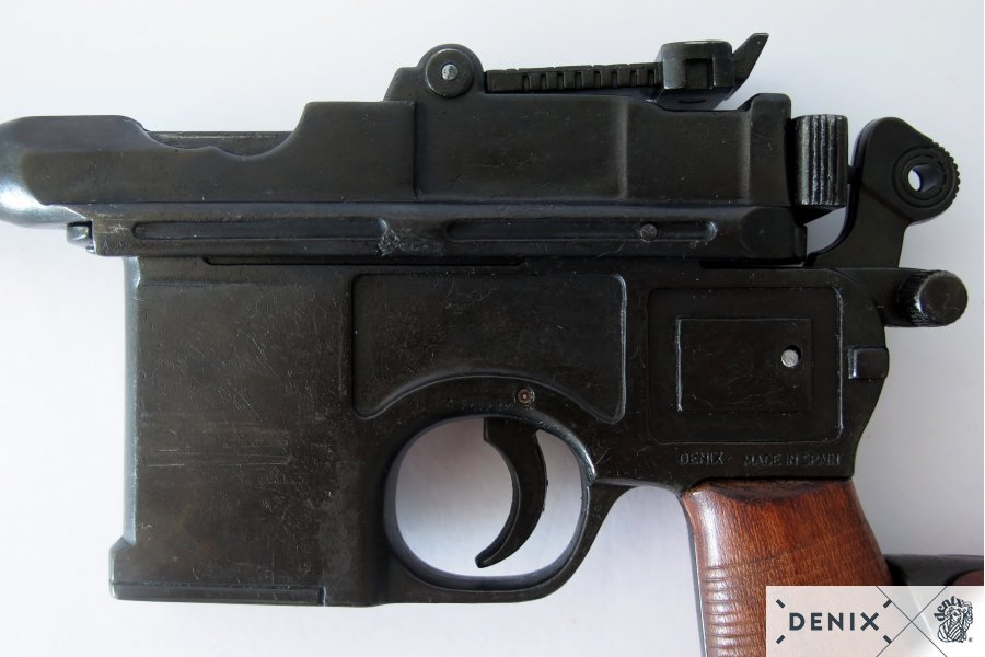Mauserpistole C96 mit Gewehrschaft aus Holz, Deutschland 1896