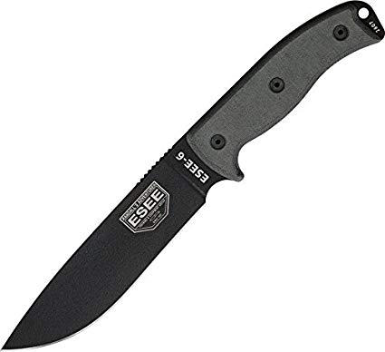 Esee Modell 6, feststehende Klinge, schwarz