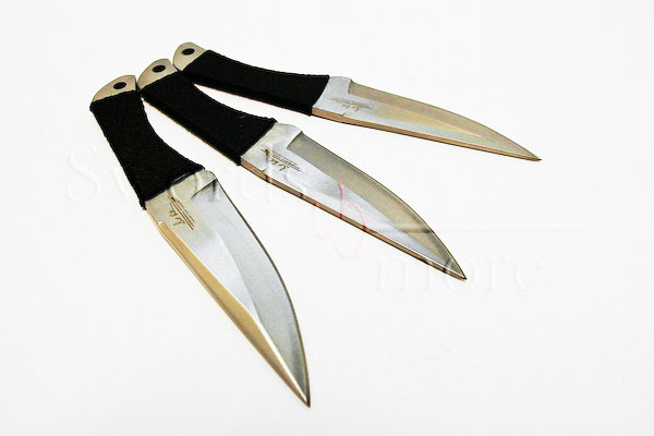 LARGE CORD GRIP THROWER TRIPLE SET W/ SHEATH LARGE CORD GRIP THROWER TRIPLE SET W/ SHEATH