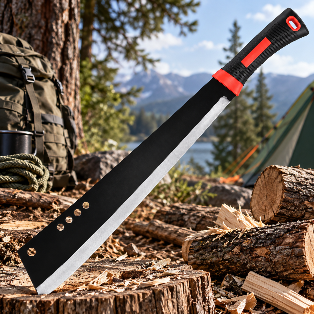Nightfall Cleaver Machete – Blackout Edition