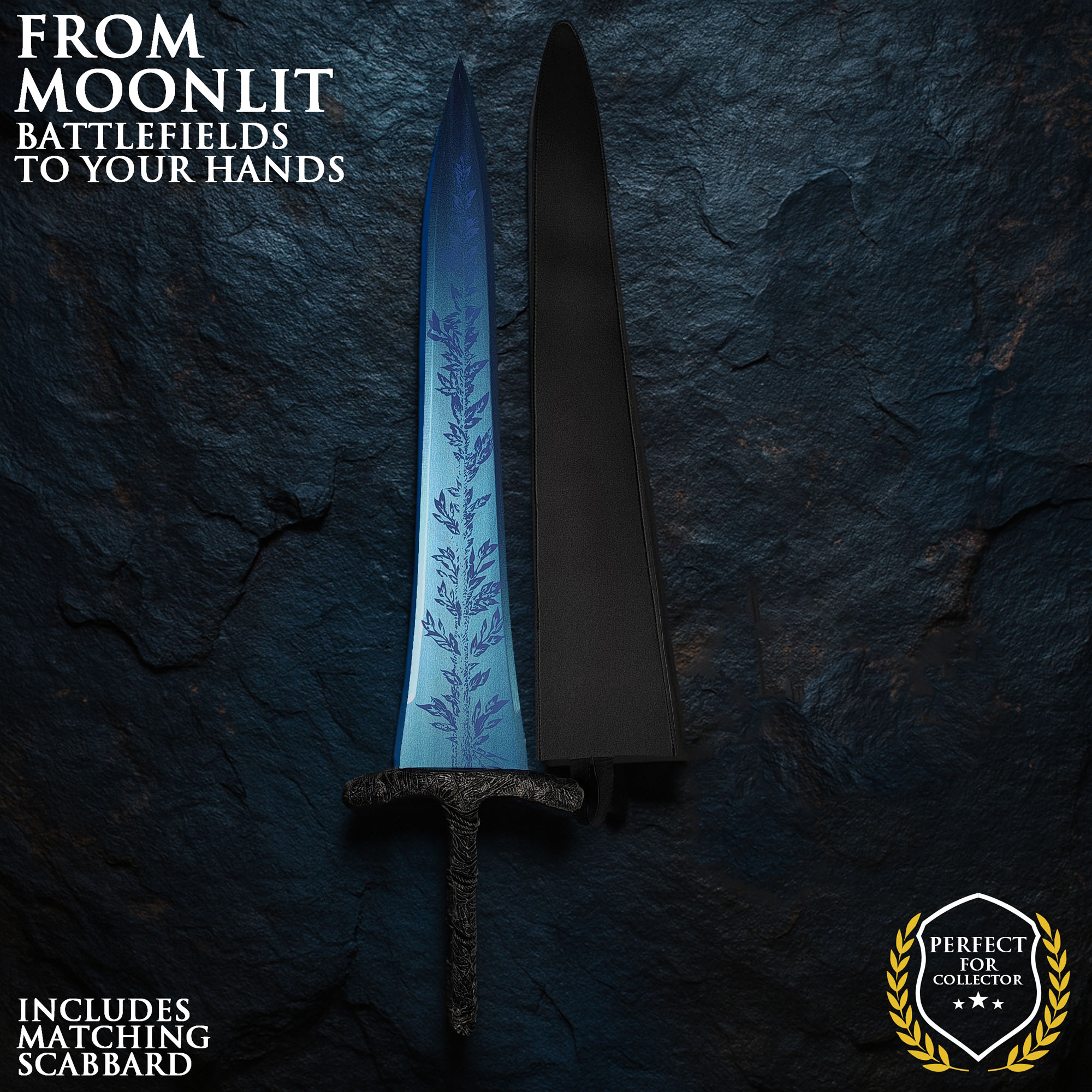 Elden Ring - Dark Moon Großschwert mit Scheide - Holzversion