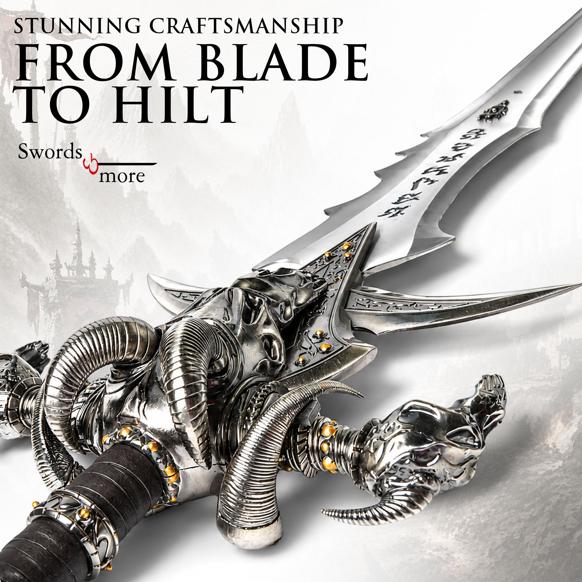 Warcraft - Frostmourne Schwert - Replik mit Wanddisplay
