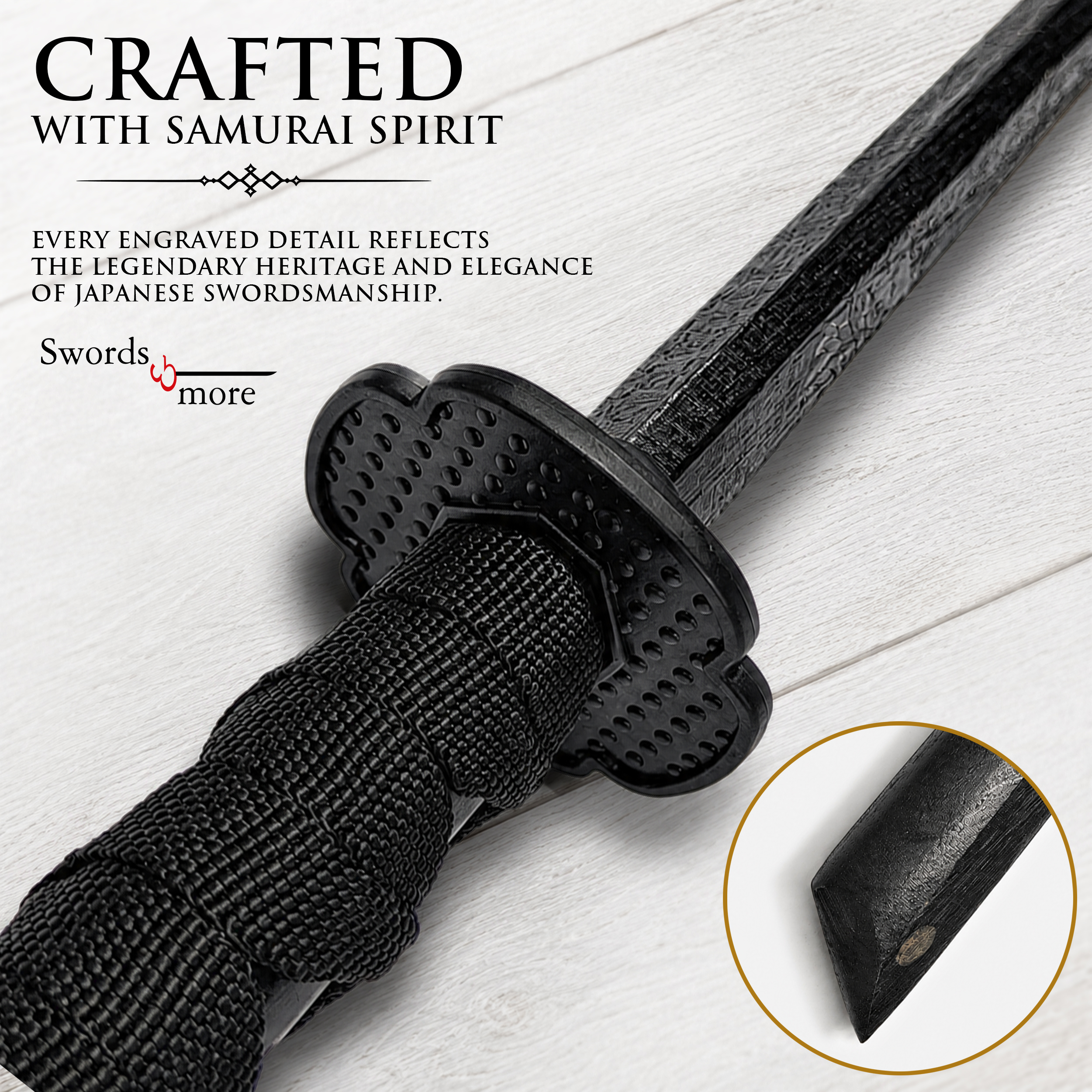 Bokken "Bushido Dragon" – Hartholz-Samuraischwert (98 cm) mit Drachen-Motiv